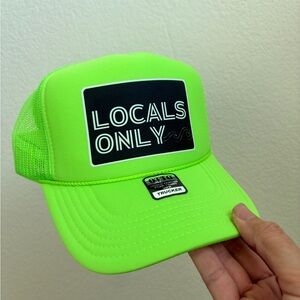 OTTO Neon Green "Locals Only" Trucker Hat
